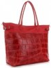 Kožené kabelka shopper bag Vittoria Gotti červená V691622